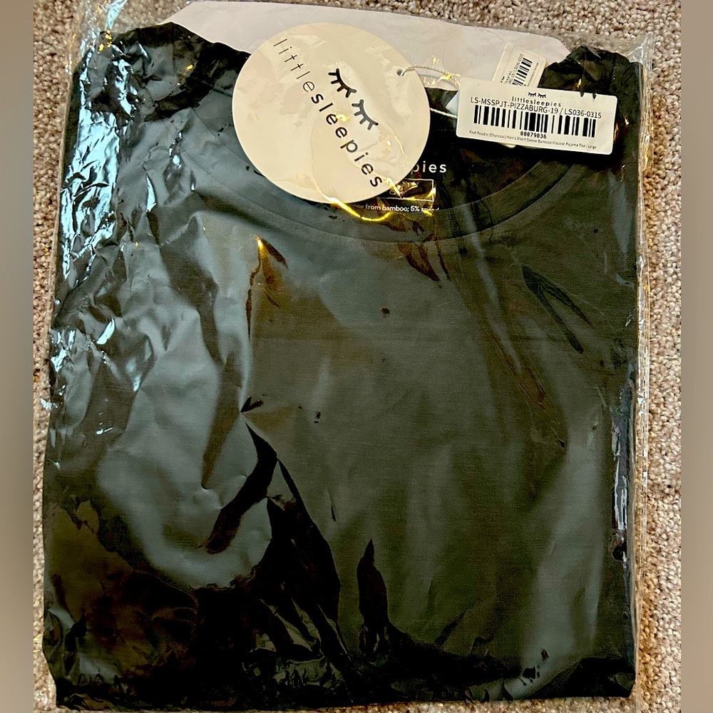 Little Sleepies Men’s Charcoal size Large